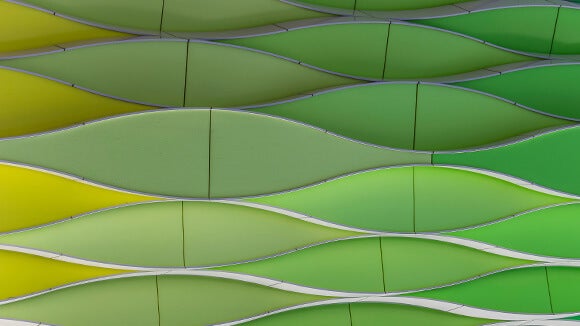 parede de prédio moderno cor verde