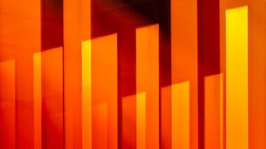 luzes rectângulos cor de laranja