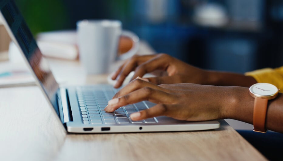 woman on laptop